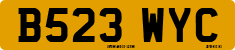 License plate of the United Kingdom, 1983 year system