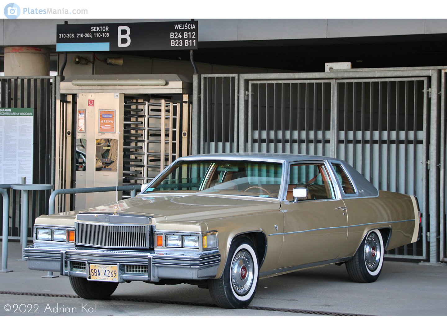 SBA 4269, License plate without vehicle 