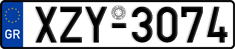 License plate of Greece, Cars