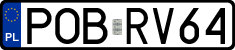 License plates of Poland, Regular car plates