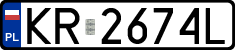 License plates of Poland, Regular car plates
