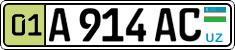 License plate of Uzbekistan, Private owners