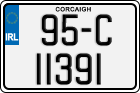 License plate of Ireland, Regular plates