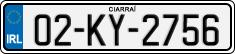 License plate of Ireland, Regular plates