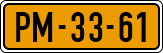 License plate of the Netherlands, Imported oldtimers (cars)