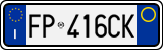 License plate of Italy, Cars (1994 year series)