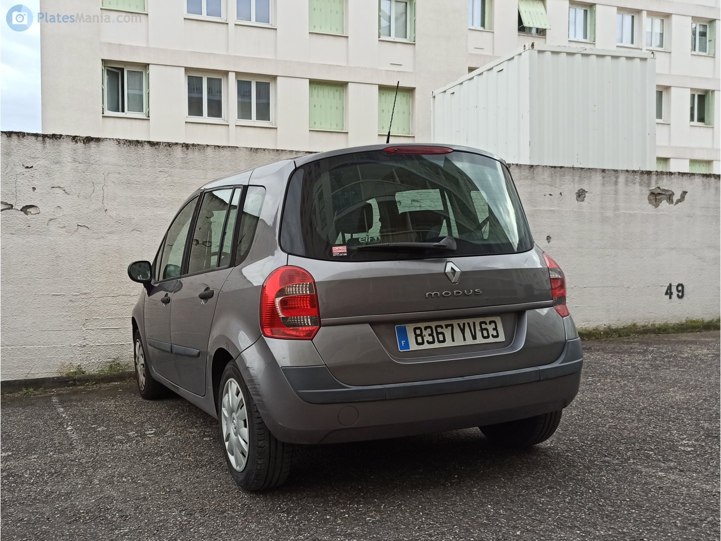 8367 YV 63, Renault Modus 1st gen Grand (J77), facelift, 2008–2012