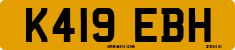 License plate of the United Kingdom, 1983 year system