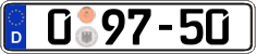 German license plate, Diplomatic