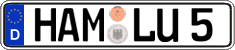 German license plate, Regular plates