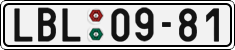 License plate of the Czech Republic, Cars (1960)