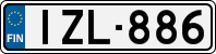 License plate of Finland, Cars