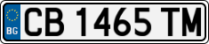 License plate of Bulgaria, Cars