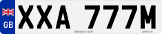 License plate of the United Kingdom, 1963 year system