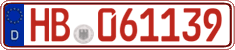 German license plate, Red license plates