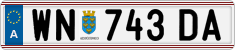License plate of Austria, Regular plates