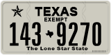 Texas, Exempt (123-4567)