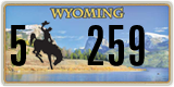 Wyoming, 1(2) 1234X