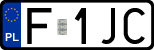 License plates of Poland, Regular car plates