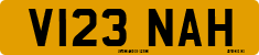 License plate of the United Kingdom, 1983 year system
