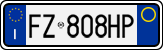 License plate of Italy, Cars (1994 year series)