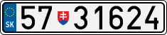 License plate of Slovakia, Military