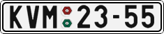 License plate of the Czech Republic, Cars (1960)