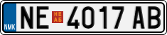 License plate of North Macedonia, Regular plates (2012)