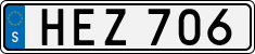 License plate of Sweden, Regular plates
