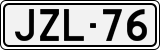 License plate of Finland, Cars