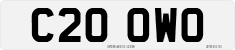 License plate of the United Kingdom, 1983 year system