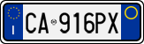 License plate of Italy, Cars (1994 year series)