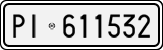 License plate of Italy, Cars (1927 year series)
