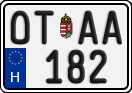 license plates of Hungary, Oldtimers (2022)