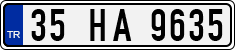 License plate of Turkey, Regular plates