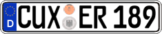 German license plate, Regular plates