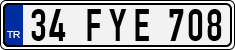 License plate of Turkey, Regular plates