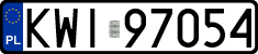 License plates of Poland, Regular car plates