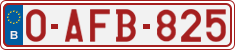 License plate of Belgium, Regular plates (2010)