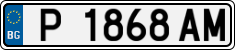 License plate of Bulgaria, Cars