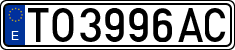 License plates of Spain, 1971 year series