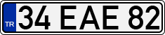 License plate of Turkey, Regular plates