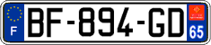 French license plate, SIV (ordinary)