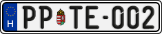 license plates of Hungary, Regular plates (2022)