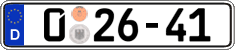 German license plate, Diplomatic