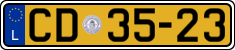 License plate of Luxembourg, Diplomatic