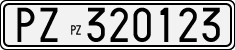 License plate of Italy, Cars (1927 year series)