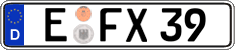 German license plate, Regular plates