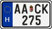 license plates of Hungary, Regular plates (2022)