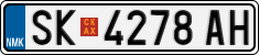 License plate of North Macedonia, Regular plates (2012)